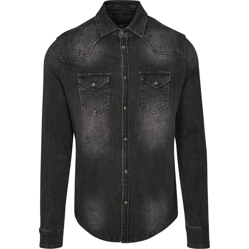 Brandit - Riley Denim Shirt - Black